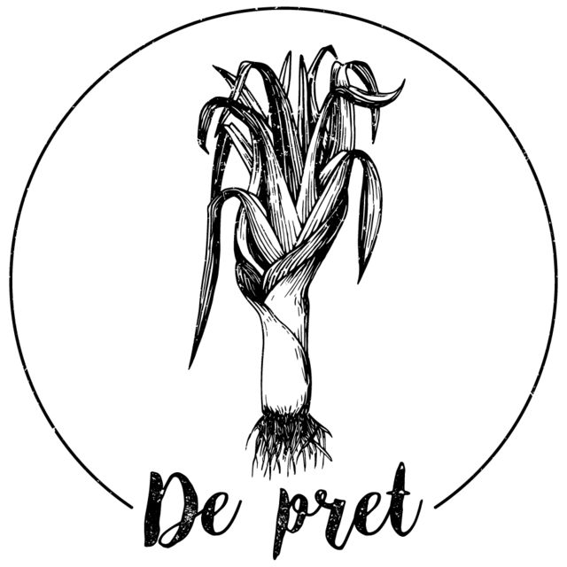 Logo of De Pret, Annelies's small-scale market garden in Zedelgem