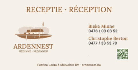 Receptiebord voordeur 30×15cm